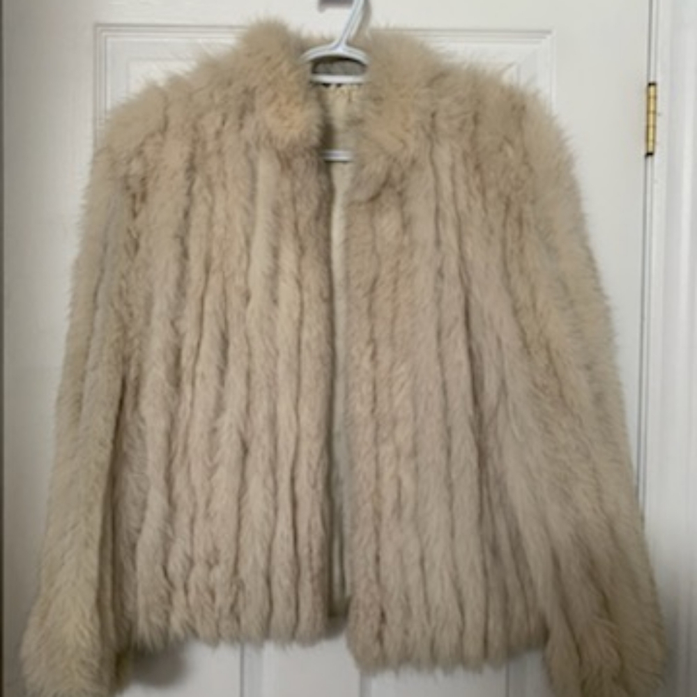 Ladies Natural Blue Fox Fur Coat